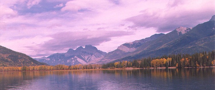 White Swan Lake in the Rocky Mountains, located in south-eastern British Columbia